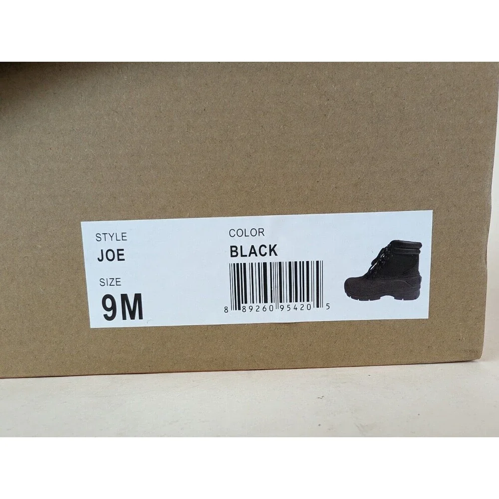 Weatherproof Vintage Joe Duck Boots Mens 9 M Black Lace Up Outdoor Shoes MWB